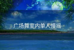 广场舞室内单人慢摇