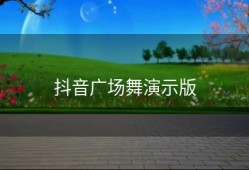 抖音广场舞演示版