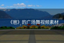 《爸》的广场舞视频素材