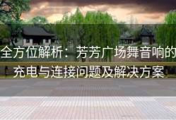 全方位解析：芳芳广场舞音响的充电与连接问题及解决方案