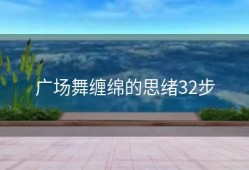 广场舞缠绵的思绪32步