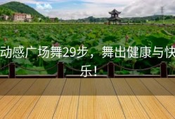 动感广场舞29步，舞出健康与快乐！
