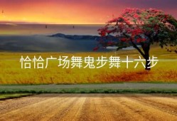 恰恰广场舞鬼步舞十六步