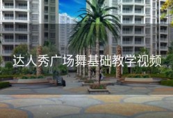 达人秀广场舞基础教学视频