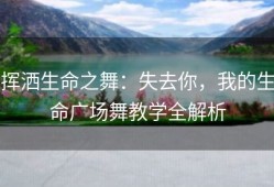 挥洒生命之舞：失去你，我的生命广场舞教学全解析