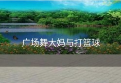 广场舞大妈与打篮球