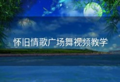 怀旧情歌广场舞视频教学