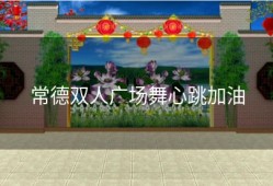 常德双人广场舞心跳加油