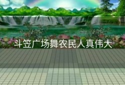 斗笠广场舞农民人真伟大