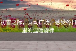 初雪之际，舞动广场，感受冬日里的温暖旋律