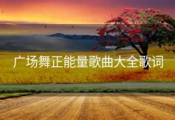 广场舞正能量歌曲大全歌词