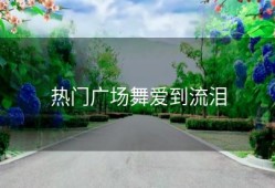 热门广场舞爱到流泪