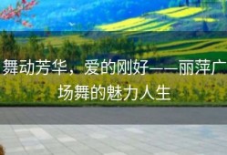 舞动芳华，爱的刚好——丽萍广场舞的魅力人生