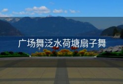 广场舞泛水荷塘扇子舞