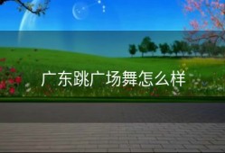 广东跳广场舞怎么样