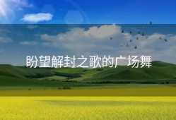 盼望解封之歌的广场舞