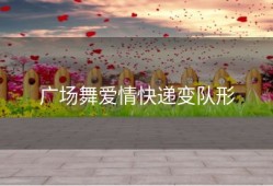 广场舞爱情快递变队形