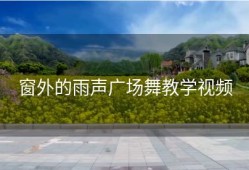 窗外的雨声广场舞教学视频