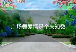 广场舞爱情是个未知数