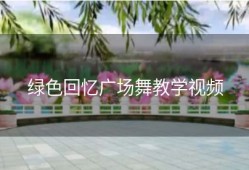 绿色回忆广场舞教学视频