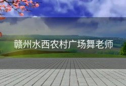 赣州水西农村广场舞老师