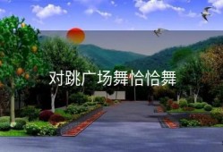 对跳广场舞恰恰舞