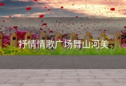 抒情情歌广场舞山河美