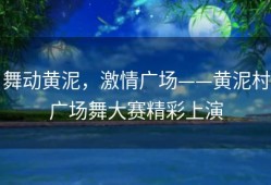 舞动黄泥，激情广场——黄泥村广场舞大赛精彩上演