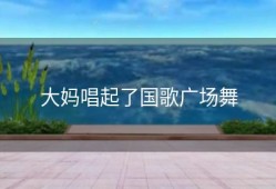 大妈唱起了国歌广场舞