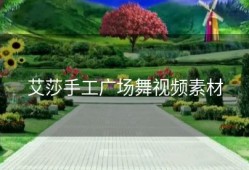 艾莎手工广场舞视频素材