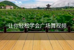 让你轻松学会广场舞视频