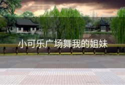 小可乐广场舞我的姐妹