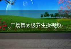 广场舞太极养生操视频