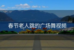 春节老人跳的广场舞视频