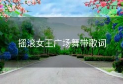 摇滚女王广场舞带歌词