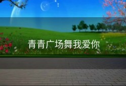 青青广场舞我爱你