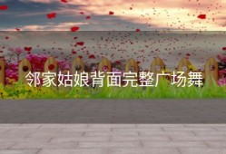 邻家姑娘背面完整广场舞