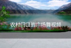 农村门口的广场舞视频