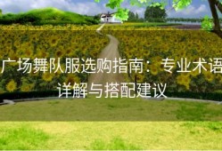 广场舞队服选购指南：专业术语详解与搭配建议