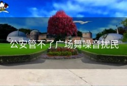 公安管不了广场舞噪音扰民
