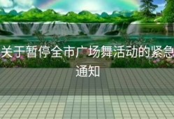 关于暂停全市广场舞活动的紧急通知