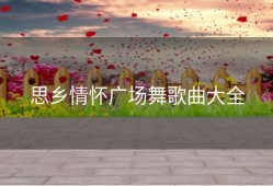 思乡情怀广场舞歌曲大全