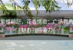 紫蝶翩跹，花香情歌：广场舞的魅力与感染力