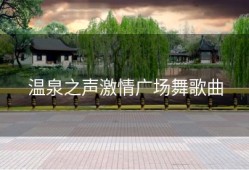 温泉之声激情广场舞歌曲