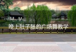 晚上肚子胀的广场舞教学