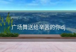 广场舞送给辛苦的你dj