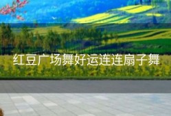 红豆广场舞好运连连扇子舞