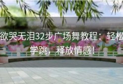 欲哭无泪32步广场舞教程：轻松学跳，释放情感！