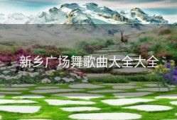 新乡广场舞歌曲大全大全