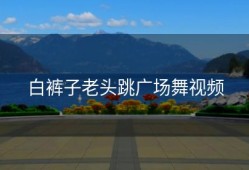 白裤子老头跳广场舞视频